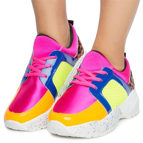 colorful women's sneakers.